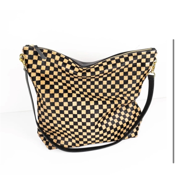 Primecut cowhide checkered hobo bag - Picture 2 of 11